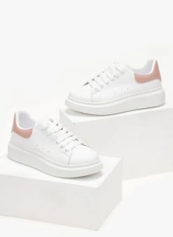 The Fashion Project Sneakers με μεταλλική λεπτομέρεια - Λευκό/Ροζ -The Fashion Project κατάστημα sneakers basic me kordonia 106057 iufb