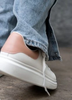 The Fashion Project Sneakers με μεταλλική λεπτομέρεια - Λευκό/Ροζ -The Fashion Project κατάστημα sneakers basic me kordonia 106057 udhk