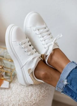 The Fashion Project Sneakers με μεταλλική λεπτομέρεια - Λευκό/Χρυσό 13 The Fashion Project Sneakers με μεταλλική λεπτομέρεια - Λευκό/Χρυσό -The Fashion Project κατάστημα sneakers basic me kordonia 106058 2iul