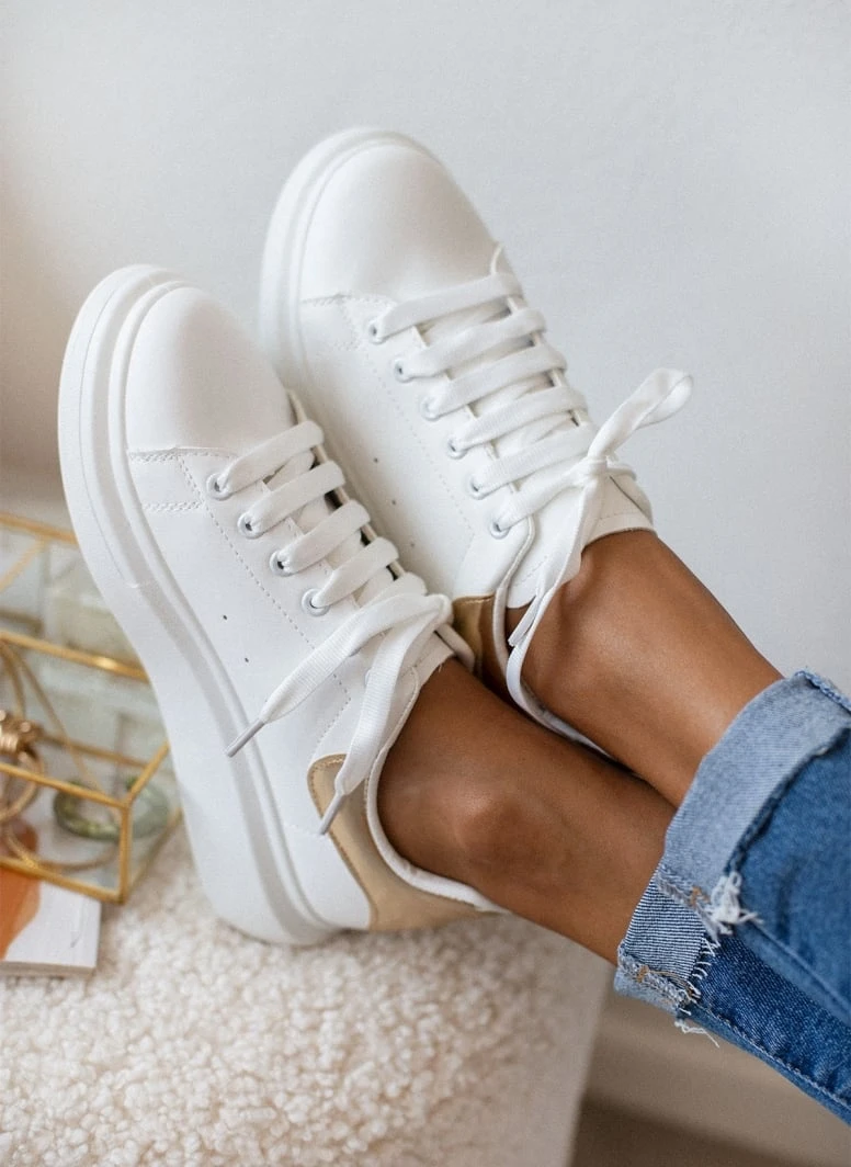 The Fashion Project Sneakers με μεταλλική λεπτομέρεια - Λευκό/Χρυσό 7 The Fashion Project Sneakers με μεταλλική λεπτομέρεια - Λευκό/Χρυσό - Image 7