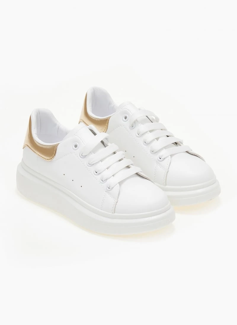 The Fashion Project Sneakers με μεταλλική λεπτομέρεια - Λευκό/Χρυσό 6 The Fashion Project Sneakers με μεταλλική λεπτομέρεια - Λευκό/Χρυσό - Image 6