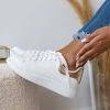 The Fashion Project Sneakers με μεταλλική λεπτομέρεια - Λευκό/Χρυσό