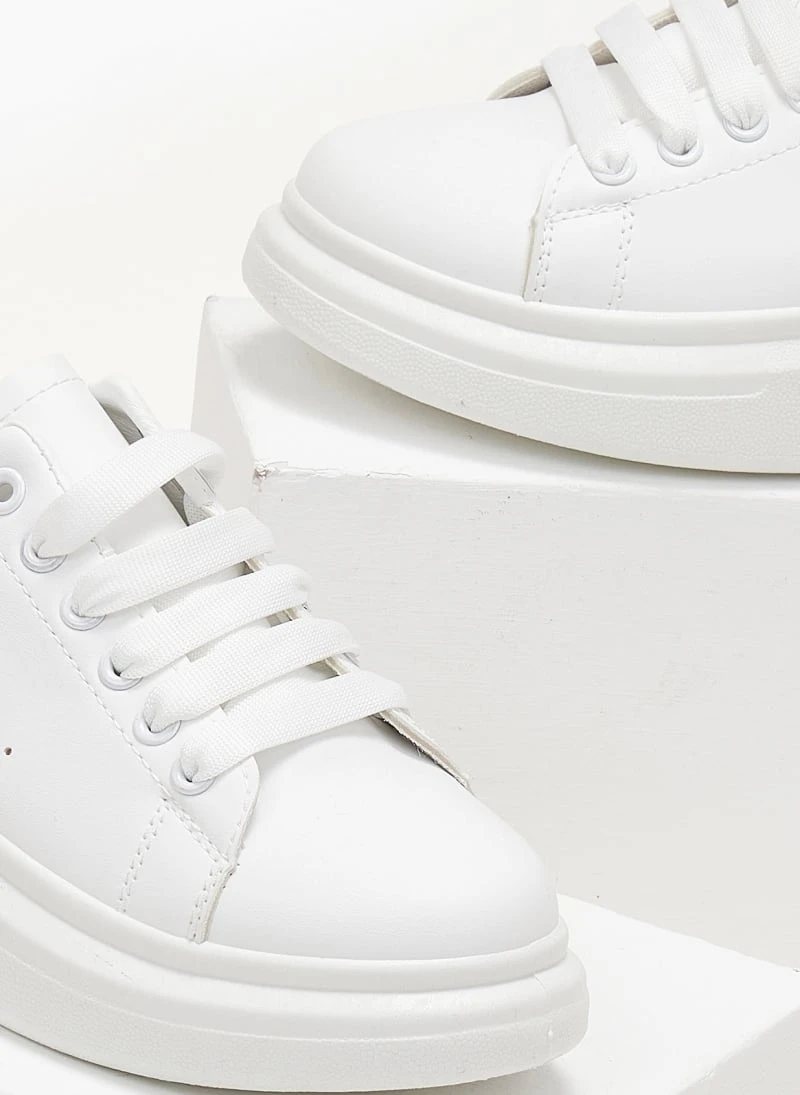 The Fashion Project Sneakers με μεταλλική λεπτομέρεια - Λευκό/Χρυσό 3 The Fashion Project Sneakers με μεταλλική λεπτομέρεια - Λευκό/Χρυσό - Image 3