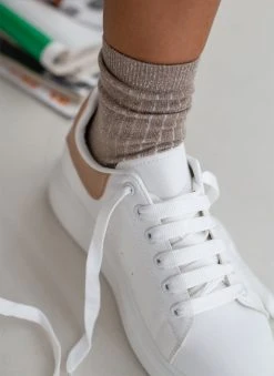 The Fashion Project Sneakers με μεταλλική λεπτομέρεια - Λευκό/Χαλκό -The Fashion Project κατάστημα sneakers basic me kordonia 106059 0lpc