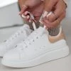The Fashion Project Sneakers με μεταλλική λεπτομέρεια - Λευκό/Χαλκό