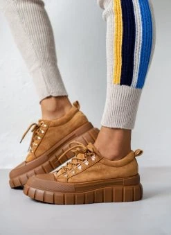 The Fashion Project Sneakers Chunky Suede - Πούρο -The Fashion Project κατάστημα sneakers chunky suede 98897 sgfo