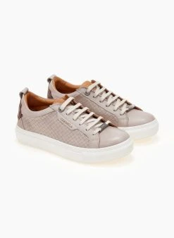 Sneakers δερμάτινα με Pattern Carmela 160214 - Πάγου -The Fashion Project κατάστημα sneakers dermatina me pattern carmela 160214 105618 tle6