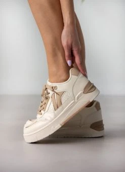 The Fashion Project Sneakers Flatform με διχρωμία στη σόλα - Μπεζ -The Fashion Project κατάστημα sneakers flatform me dixrwmia sti sola 111272 su6c