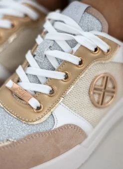 Xti Footwear Sneakers Flatform με Glitter Xti 140968 - Μπεζ -The Fashion Project κατάστημα sneakers flatform me glitter xti 140968 110237 3nxd