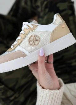 Xti Footwear Sneakers Flatform με Glitter Xti 140968 - Μπεζ -The Fashion Project κατάστημα sneakers flatform me glitter xti 140968 110237 nh23