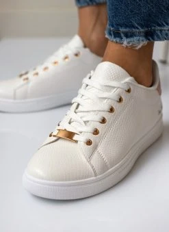 The Fashion Project Sneakers με μεταλλικές λεπτομέρειες - Ροζ -The Fashion Project κατάστημα sneakers kroko me metallikes leptomereies 101506 gluj