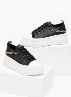 The Fashion Project Sneakers με αλυσίδα - Μαύρο -The Fashion Project κατάστημα sneakers me alusida 99757 v0vb