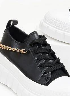 The Fashion Project Sneakers με αλυσίδα - Μαύρο -The Fashion Project κατάστημα sneakers me alusida 99757 vcep