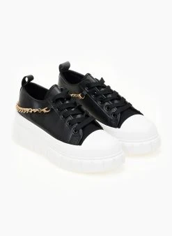 The Fashion Project Sneakers με αλυσίδα - Μαύρο -The Fashion Project κατάστημα sneakers me alusida 99757 zc28