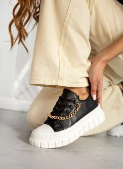 The Fashion Project Sneakers με αλυσίδα - Μαύρο