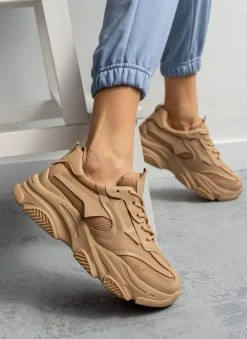 The Fashion Project Sneakers Chunky με διάτρητο ύφασμα - Πούρο