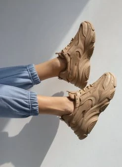 The Fashion Project Sneakers Chunky με διάτρητο ύφασμα - Πούρο -The Fashion Project κατάστημα sneakers me chunky sola kai diatrito ufasma 101483 m026