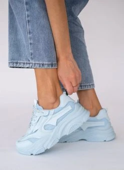 The Fashion Project Sneakers Chunky με διάτρητο ύφασμα - Γαλάζιο