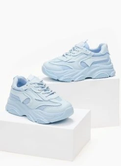 The Fashion Project Sneakers Chunky με διάτρητο ύφασμα - Γαλάζιο -The Fashion Project κατάστημα sneakers me chunky sola kai diatrito ufasma 101484 yw1z