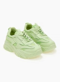 The Fashion Project Sneakers Chunky με διάτρητο ύφασμα - Λαχανί -The Fashion Project κατάστημα sneakers me chunky sola kai diatrito ufasma 101487 7oyx