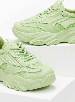 The Fashion Project Sneakers Chunky με διάτρητο ύφασμα - Λαχανί -The Fashion Project κατάστημα sneakers me chunky sola kai diatrito ufasma 101487 yypn