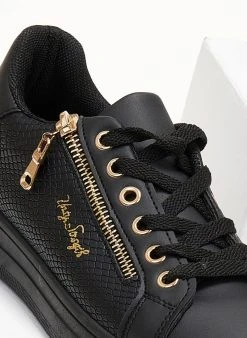 The Fashion Project Sneakers με διακοσμητικό φερμουάρ - Μαύρο -The Fashion Project κατάστημα sneakers me diakosmitiko fermouar 105987 j5vj