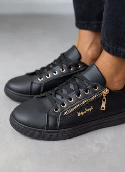 The Fashion Project Sneakers με διακοσμητικό φερμουάρ - Μαύρο -The Fashion Project κατάστημα sneakers me diakosmitiko fermouar 105987 woy4