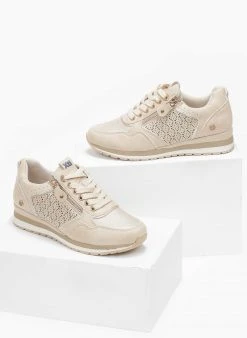 Xti Footwear Sneakers με διάτρητο σχέδιο Xti 141193 - Μπεζ -The Fashion Project κατάστημα sneakers me diatrito sxedio xti 141193 110282 m6k5
