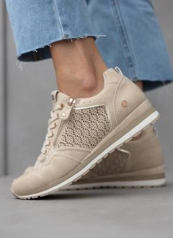 Xti Footwear Sneakers με διάτρητο σχέδιο Xti 141193 - Μπεζ