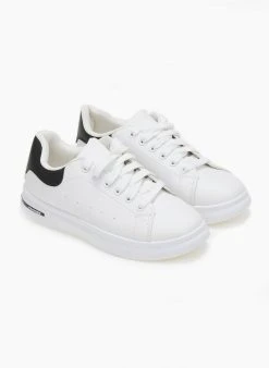 The Fashion Project Sneakers με διχρωμία - Λευκό/Μαύρο -The Fashion Project κατάστημα sneakers me dixrwmia 110915 s2e5