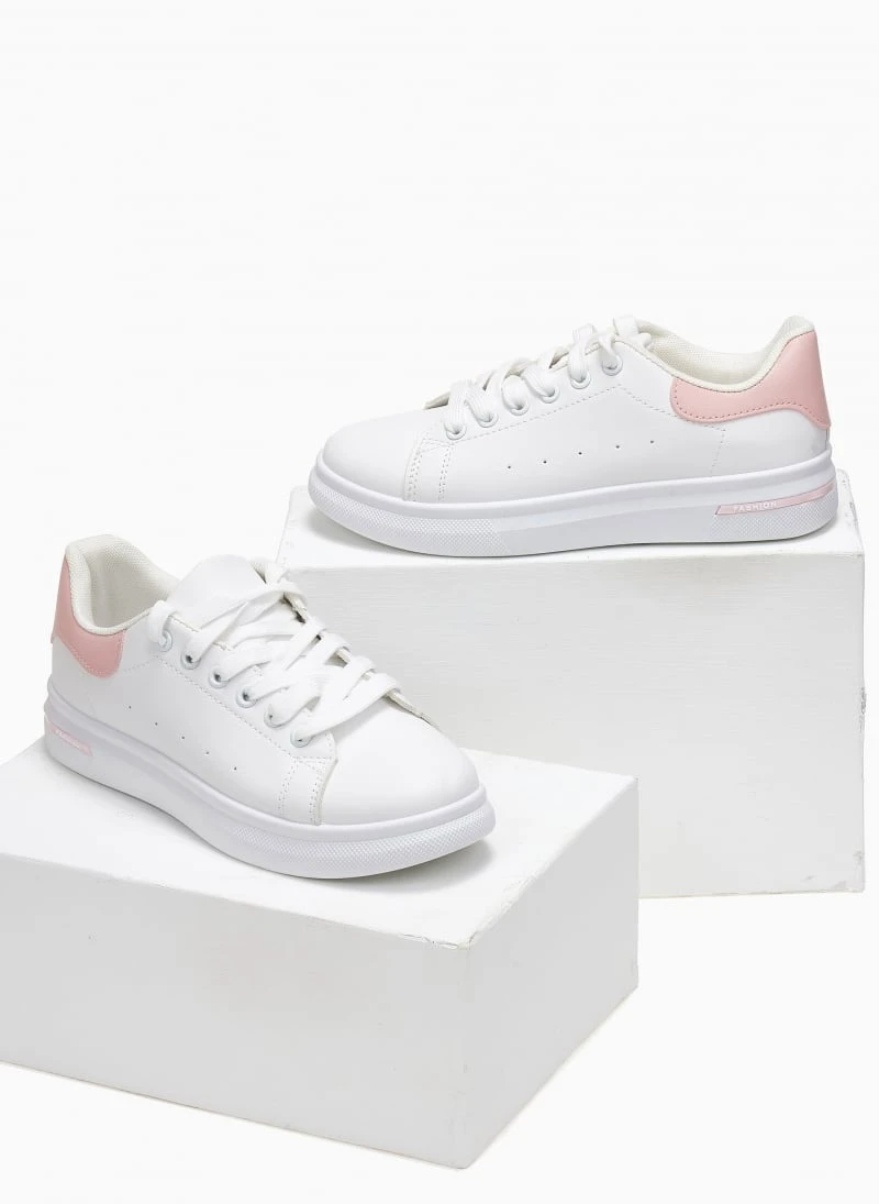 The Fashion Project Sneakers με διχρωμία - Λευκό/Ροζ 3 The Fashion Project Sneakers με διχρωμία - Λευκό/Ροζ - Image 3