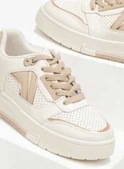 The Fashion Project Sneakers Flatform με διχρωμία στη σόλα - Μπεζ -The Fashion Project κατάστημα sneakers me dixrwmia sti sola 111272 jdr9