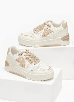 The Fashion Project Sneakers Flatform με διχρωμία στη σόλα - Μπεζ -The Fashion Project κατάστημα sneakers me dixrwmia sti sola 111272 vlgj