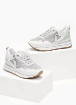 The Fashion Project Sneakers με φερμουάρ - Γκρι -The Fashion Project κατάστημα sneakers me fermouar 106074 jkwi