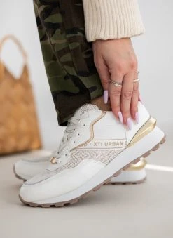 Xti Footwear Sneakers με Glitter και λογότυπο Xti 141086 - Λευκό