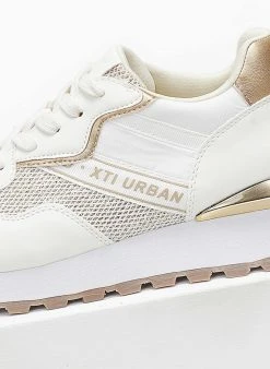 Xti Footwear Sneakers με Glitter και λογότυπο Xti 141086 - Λευκό -The Fashion Project κατάστημα sneakers me glitter kai logotupo xti 141086 110254 fm1s