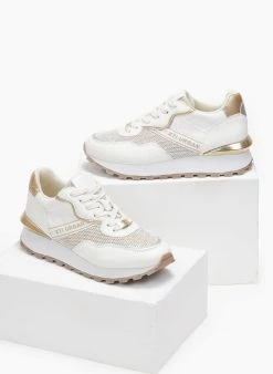 Xti Footwear Sneakers με Glitter και λογότυπο Xti 141086 - Λευκό -The Fashion Project κατάστημα sneakers me glitter kai logotupo xti 141086 110254 mpl2