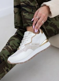 Xti Footwear Sneakers με Glitter και λογότυπο Xti 141086 - Λευκό -The Fashion Project κατάστημα sneakers me glitter kai logotupo xti 141086 110254 rw6h