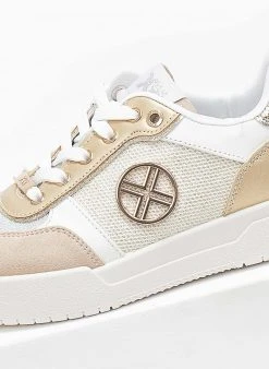 Xti Footwear Sneakers Flatform με Glitter Xti 140968 - Μπεζ -The Fashion Project κατάστημα sneakers me glitter kai metalliko sxedio xti 14096 110237 rx35