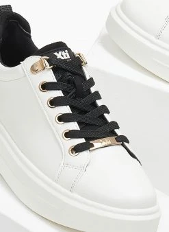 Xti Footwear Sneakers με κροκό λεπτομέρεια Xti 140976 - Λευκό/Μαύρο -The Fashion Project κατάστημα sneakers me kroko leptomereia xti 140976 110308 3ii5