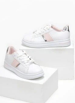 The Fashion Project Sneakers με λεπτομέρεια μεταλλικό χρώμα - Λευκό/Ροζ -The Fashion Project κατάστημα sneakers me leptomereia metalliko xrwma 110908 7nnc