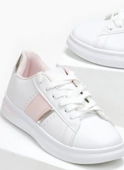 The Fashion Project Sneakers με λεπτομέρεια μεταλλικό χρώμα - Λευκό/Ροζ -The Fashion Project κατάστημα sneakers me leptomereia metalliko xrwma 110908 hx2j