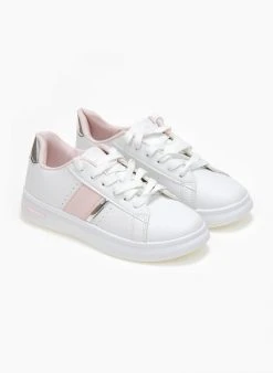 The Fashion Project Sneakers με λεπτομέρεια μεταλλικό χρώμα - Λευκό/Ροζ -The Fashion Project κατάστημα sneakers me leptomereia metalliko xrwma 110908 phus