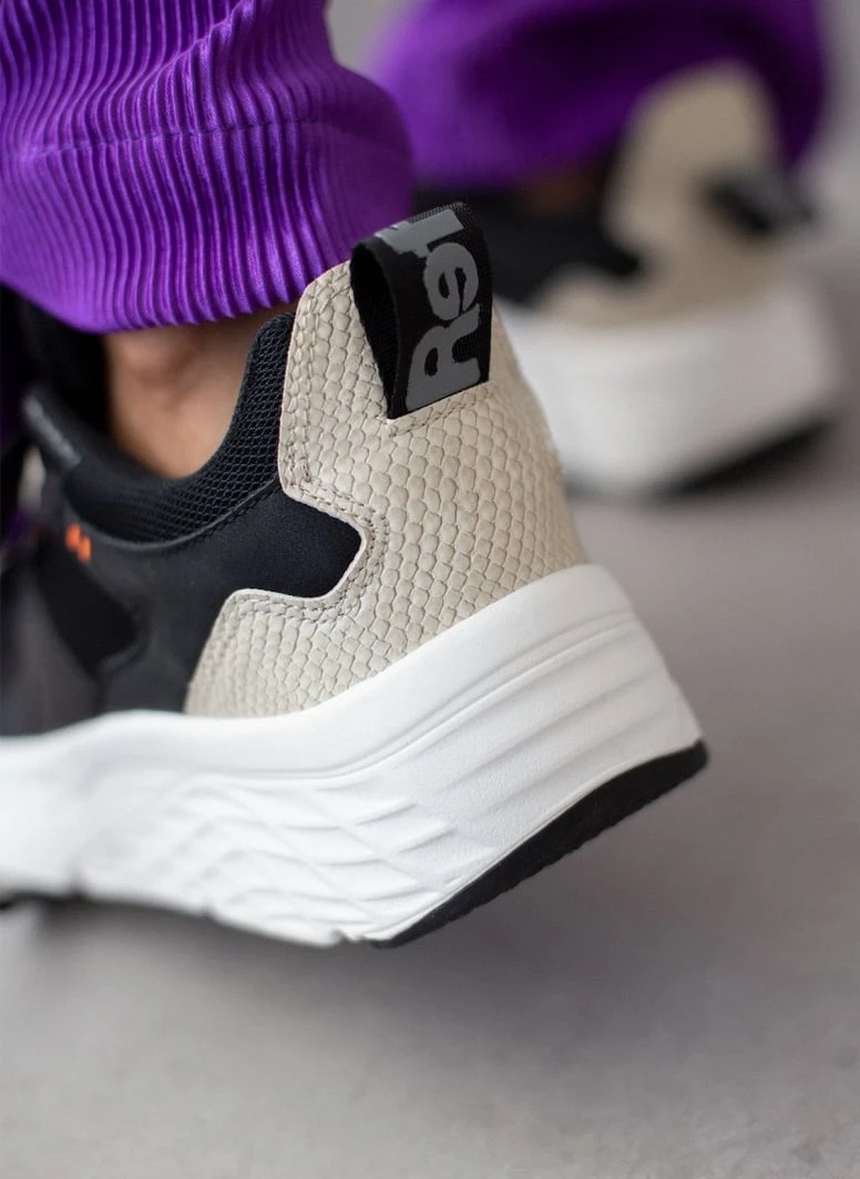 Sneakers Flatforms με Pattern Refresh 170129 - Μαύρο 4 Sneakers Flatforms με Pattern Refresh 170129 - Μαύρο - Image 4