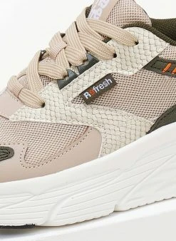 Sneakers Flatforms με Pattern Refresh 170129 - Μπεζ -The Fashion Project κατάστημα sneakers me leptomereia pattern refresh 170129 106531 vbh1