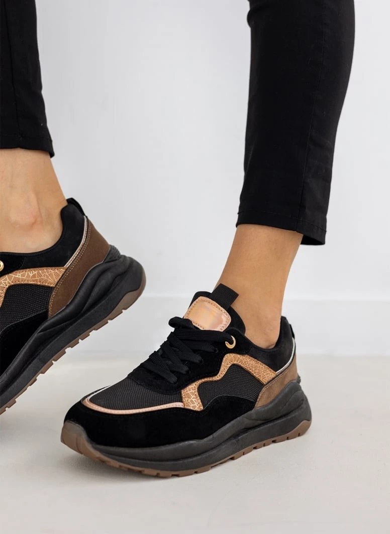 The Fashion Project Sneakers με μεταλιζέ λεπτομέρειες - Μαύρο 1 The Fashion Project Sneakers με μεταλιζέ λεπτομέρειες - Μαύρο