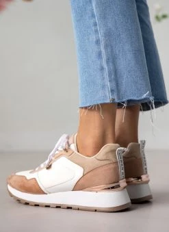 Xti Footwear Sneakers με μεταλλικά στοιχεία Xti 140870 - Nude 13 Xti Footwear Sneakers με μεταλλικά στοιχεία Xti 140870 - Nude -The Fashion Project κατάστημα sneakers me metallika stoixeia xti 140870 110272 5ut3