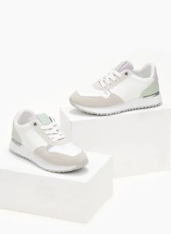 The Fashion Project Sneakers με μεταλλική λεπτομέρεια στη σόλα - Λευκό -The Fashion Project κατάστημα sneakers me metalliki leptomereia sti sola 106075 nu5x