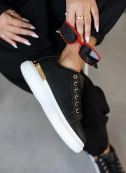 The Fashion Project Sneakers με μεταλλική λεπτομέρεια στη σόλα - Μαύρο 10 The Fashion Project Sneakers με μεταλλική λεπτομέρεια στη σόλα - Μαύρο -The Fashion Project κατάστημα sneakers me metalliki leptomereia sti sola 110519 zw6g