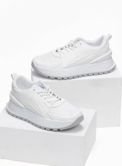 The Fashion Project Sneakers με μονοκόμματη σόλα - Λευκό